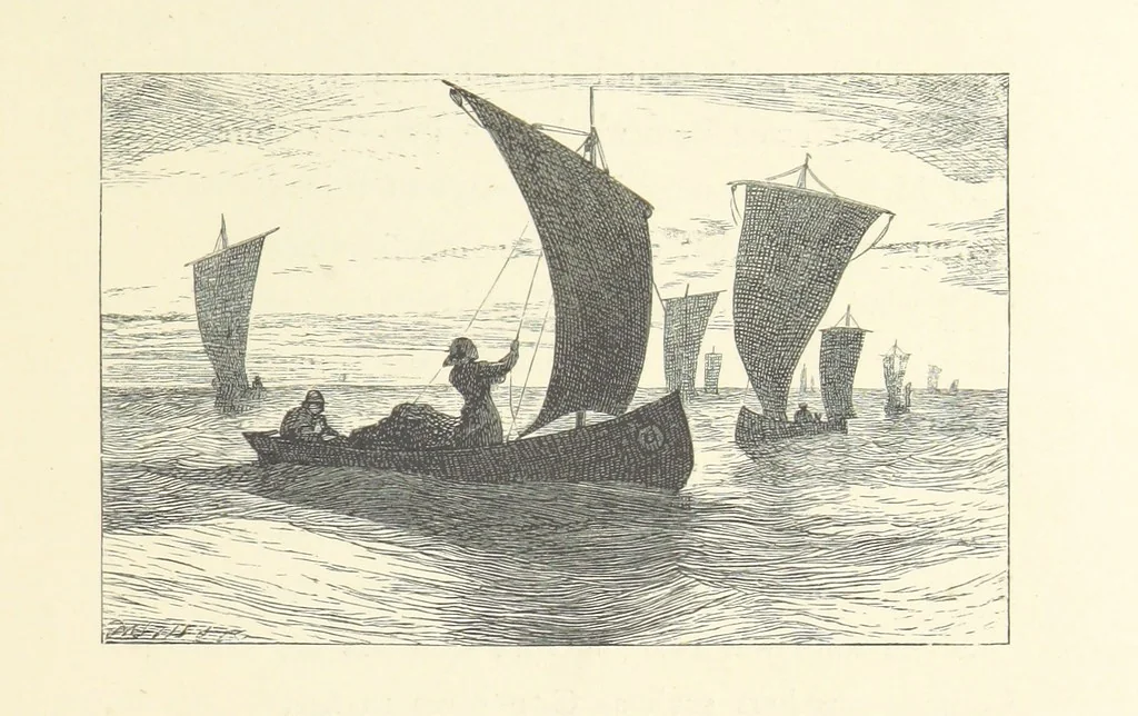 An illustration from North Coast and other poems ... With illustrations by J. Wolf, T. Dalziel [and others] ... Engraved by the Brothers Dalziel, 1868, leaf 29