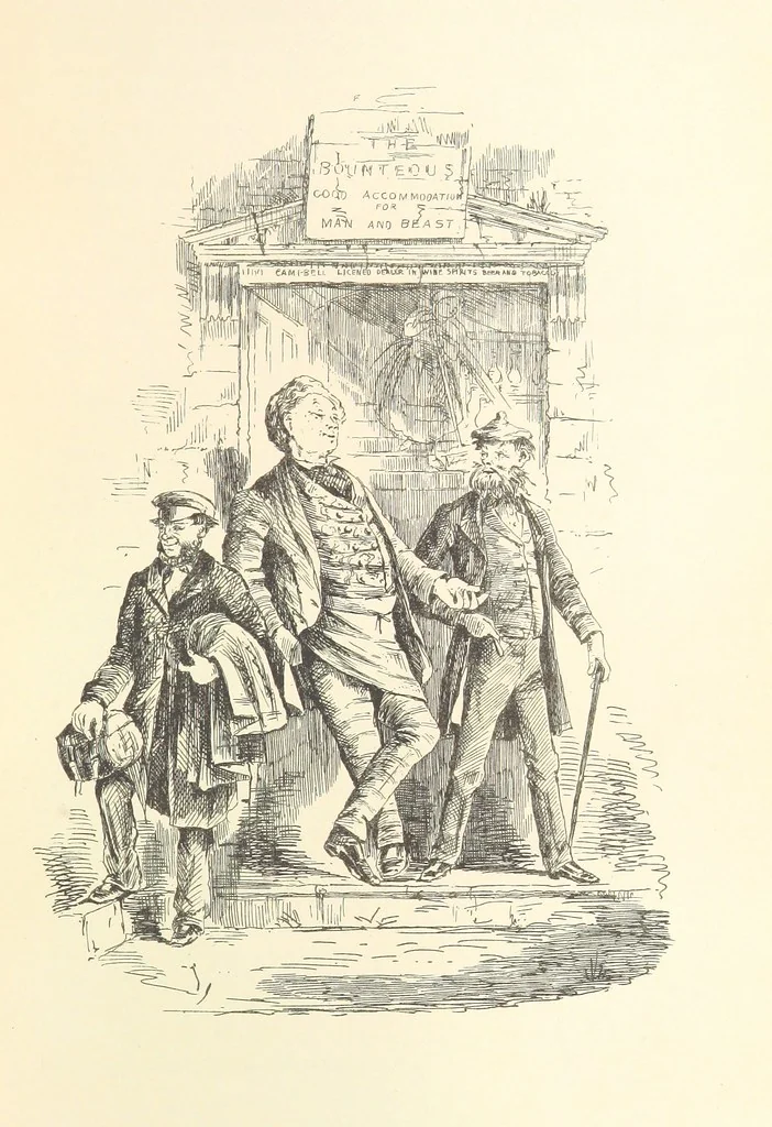 An illustration from A Trip through the Caledonian Canal and tour in the Highlands. By “Bumps” ... Illustrated by “Chalk.”, 1861, leaf 135