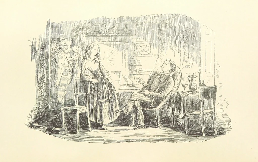 An illustration from A Trip through the Caledonian Canal and tour in the Highlands. By “Bumps” ... Illustrated by “Chalk.”, 1861, leaf 146