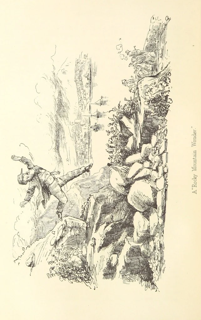 An illustration from A Trip through the Caledonian Canal and tour in the Highlands. By “Bumps” ... Illustrated by “Chalk.”, 1861, leaf 190