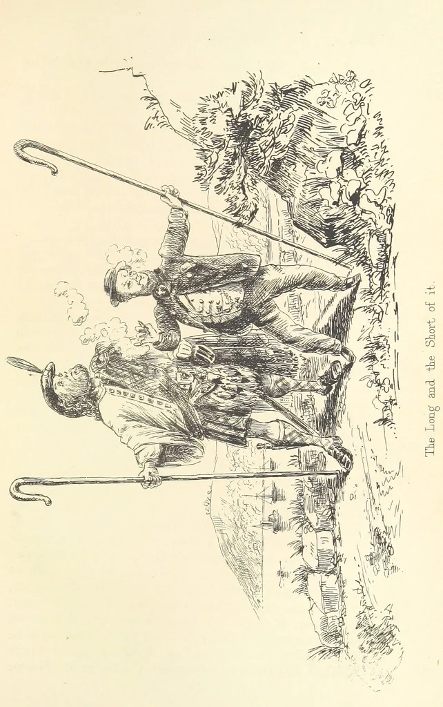 An illustration from A Trip through the Caledonian Canal and tour in the Highlands. By “Bumps” ... Illustrated by “Chalk.”, 1861, leaf 271
