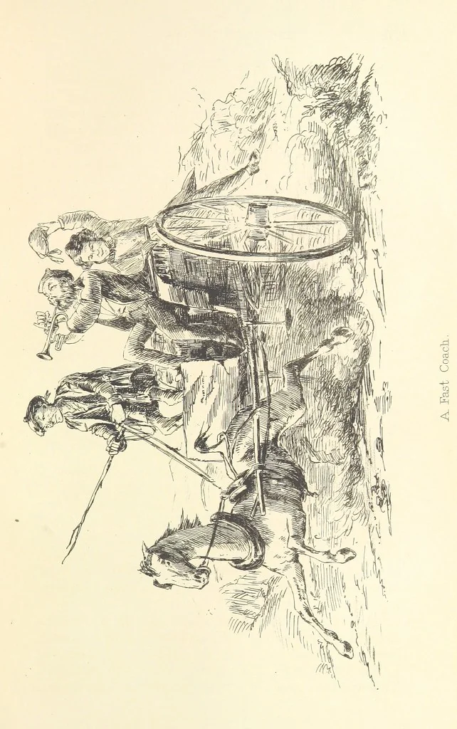 An illustration from A Trip through the Caledonian Canal and tour in the Highlands. By “Bumps” ... Illustrated by “Chalk.”, 1861, leaf 321