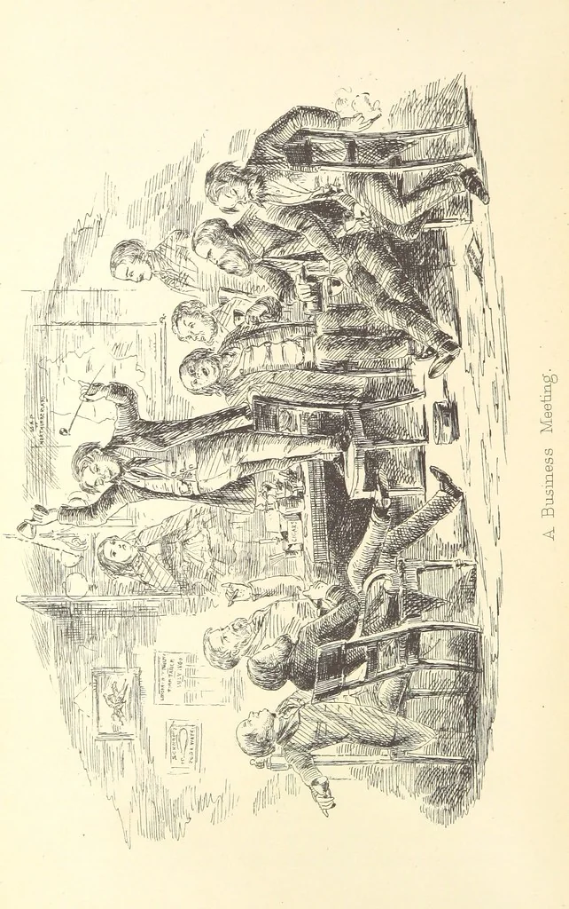 An illustration from A Trip through the Caledonian Canal and tour in the Highlands. By “Bumps” ... Illustrated by “Chalk.”, 1861, leaf 54