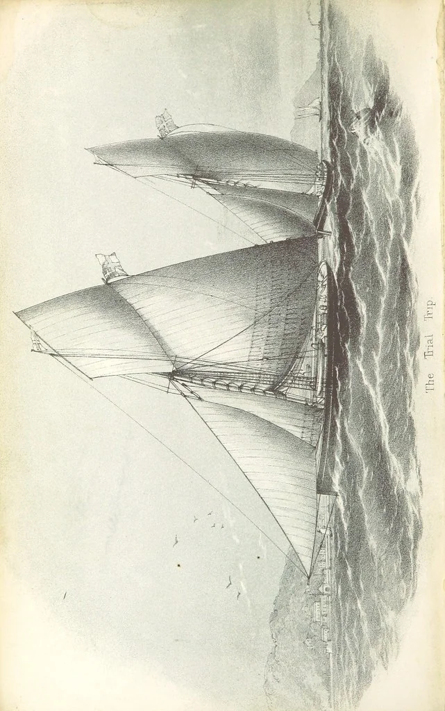 An illustration from A Trip through the Caledonian Canal and tour in the Highlands. By “Bumps” ... Illustrated by “Chalk.”, 1861, leaf 8