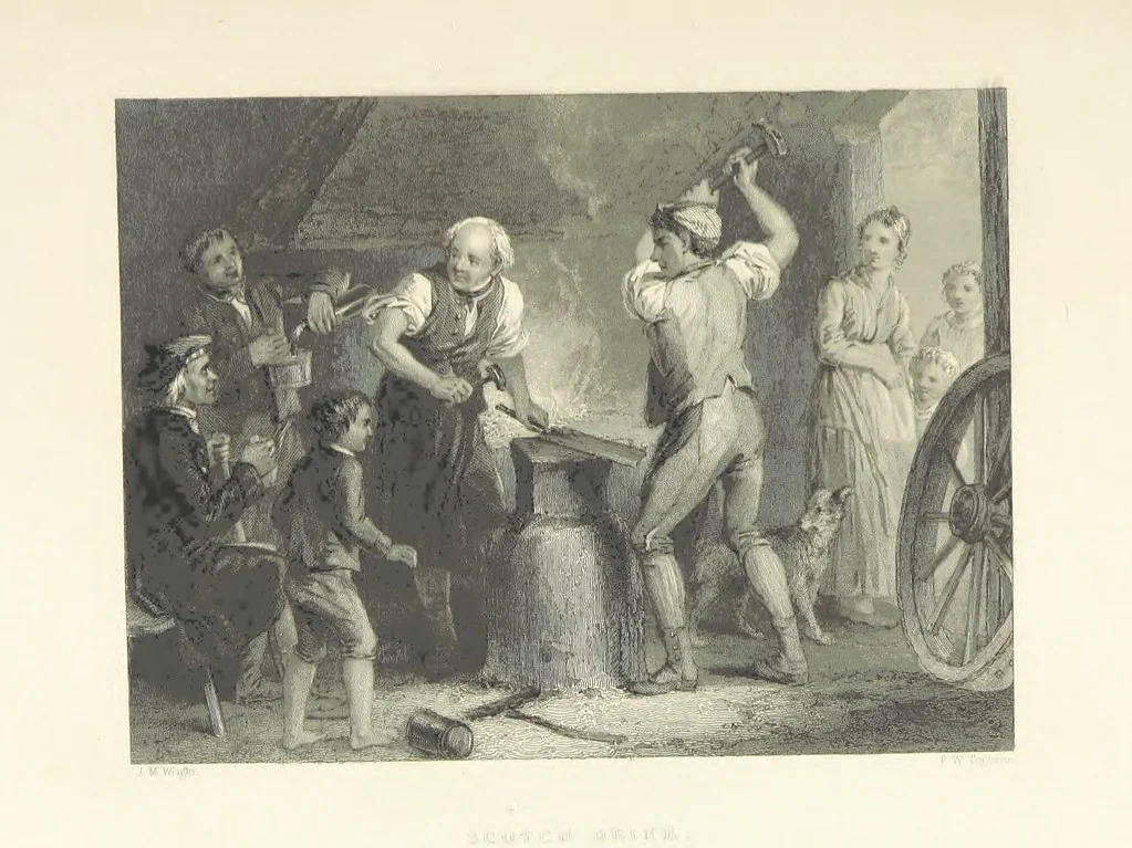 An illustration from The Poems, Letters, and Land of Robert Burns: illustrated by W. H. Bartlett, T. Allom, and other artists. With a new memoir of the poet, and notices, critical and biographical, of his works, by Allan Cunningham, 1840, leaf 153