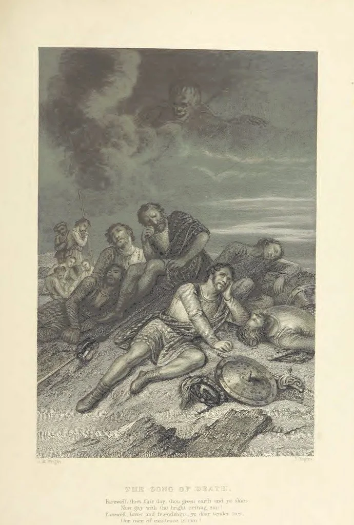 An illustration from The Poems, Letters, and Land of Robert Burns: illustrated by W. H. Bartlett, T. Allom, and other artists. With a new memoir of the poet, and notices, critical and biographical, of his works, by Allan Cunningham, 1840, leaf 317