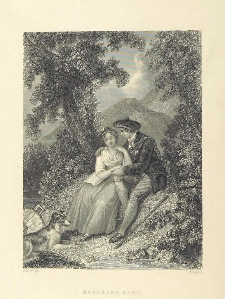 An illustration from The Poems, Letters, and Land of Robert Burns: illustrated by W. H. Bartlett, T. Allom, and other artists. With a new memoir of the poet, and notices, critical and biographical, of his works, by Allan Cunningham, 1840, leaf 262