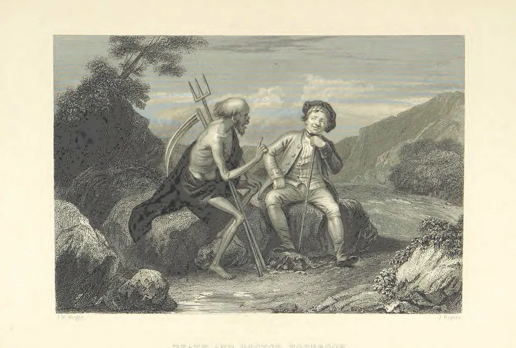 An illustration from The Poems, Letters, and Land of Robert Burns: illustrated by W. H. Bartlett, T. Allom, and other artists. With a new memoir of the poet, and notices, critical and biographical, of his works, by Allan Cunningham, 1840, leaf 266