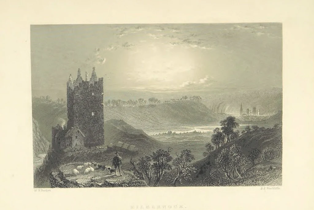 An illustration from The Poems, Letters, and Land of Robert Burns: illustrated by W. H. Bartlett, T. Allom, and other artists. With a new memoir of the poet, and notices, critical and biographical, of his works, by Allan Cunningham, 1840, leaf 30