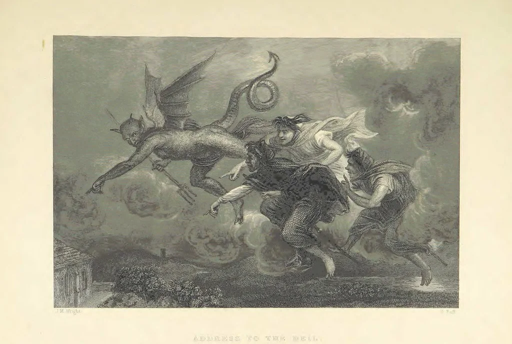 An illustration from The Poems, Letters, and Land of Robert Burns: illustrated by W. H. Bartlett, T. Allom, and other artists. With a new memoir of the poet, and notices, critical and biographical, of his works, by Allan Cunningham, 1840, leaf 360