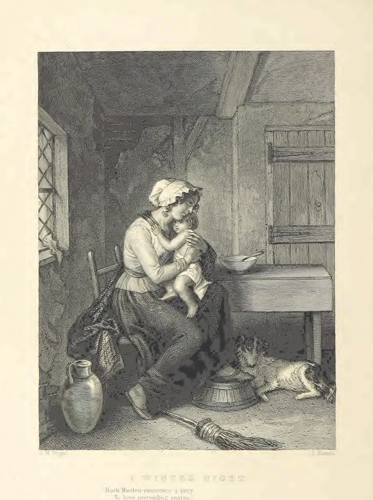 An illustration from The Poems, Letters, and Land of Robert Burns: illustrated by W. H. Bartlett, T. Allom, and other artists. With a new memoir of the poet, and notices, critical and biographical, of his works, by Allan Cunningham, 1840, leaf 390