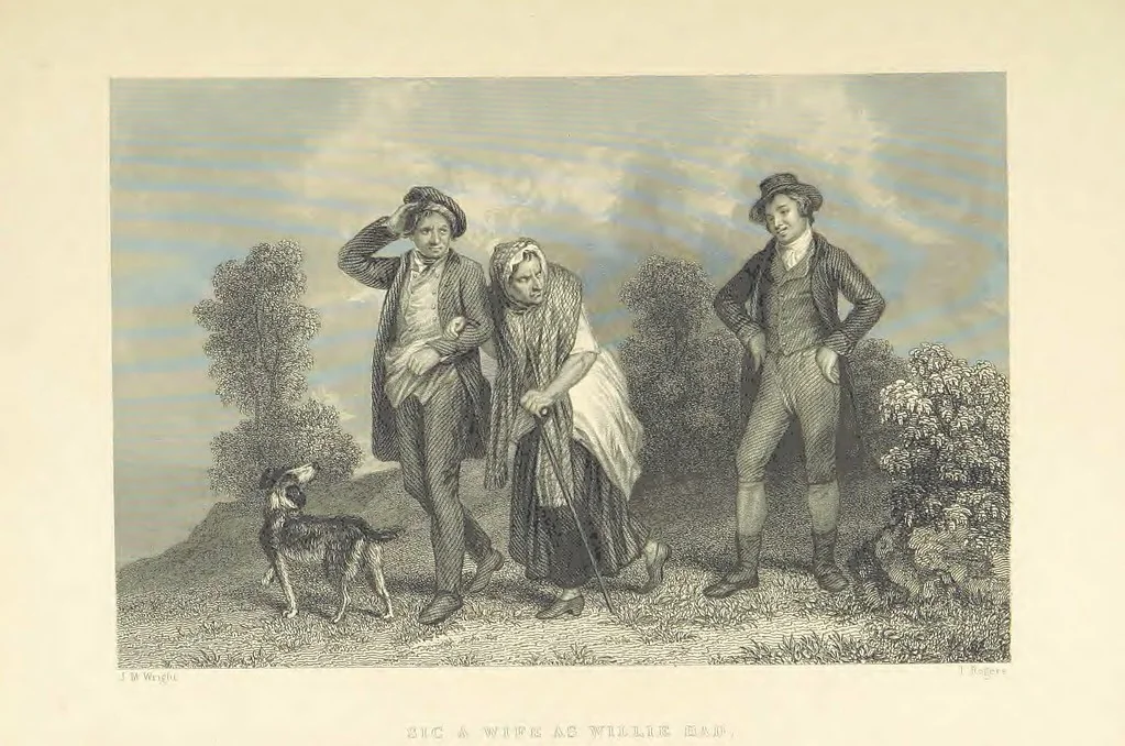 An illustration from The Poems, Letters, and Land of Robert Burns: illustrated by W. H. Bartlett, T. Allom, and other artists. With a new memoir of the poet, and notices, critical and biographical, of his works, by Allan Cunningham, 1840, leaf 396