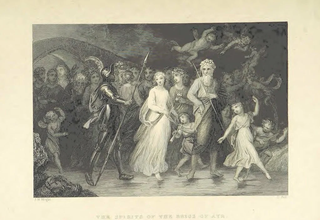 An illustration from The Poems, Letters, and Land of Robert Burns: illustrated by W. H. Bartlett, T. Allom, and other artists. With a new memoir of the poet, and notices, critical and biographical, of his works, by Allan Cunningham, 1840, leaf 400
