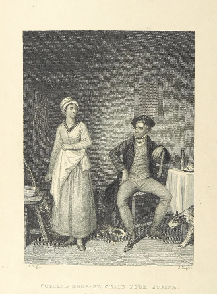 An illustration from The Poems, Letters, and Land of Robert Burns: illustrated by W. H. Bartlett, T. Allom, and other artists. With a new memoir of the poet, and notices, critical and biographical, of his works, by Allan Cunningham, 1840, leaf 428