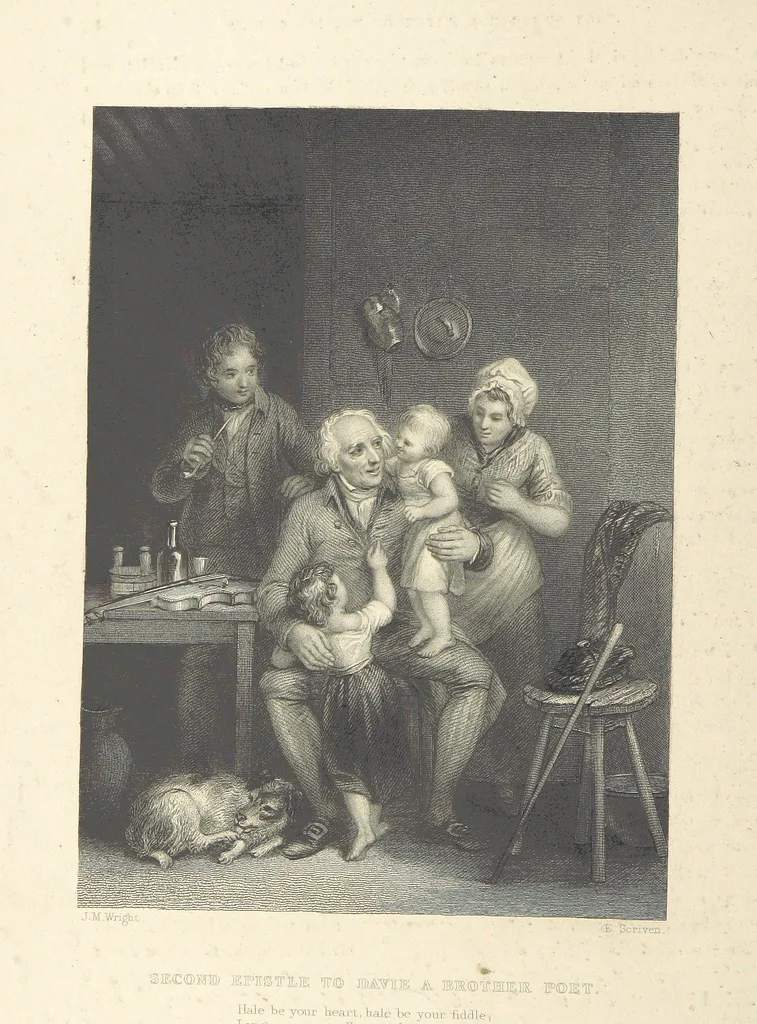 An illustration from The Poems, Letters, and Land of Robert Burns: illustrated by W. H. Bartlett, T. Allom, and other artists. With a new memoir of the poet, and notices, critical and biographical, of his works, by Allan Cunningham, 1840, leaf 440