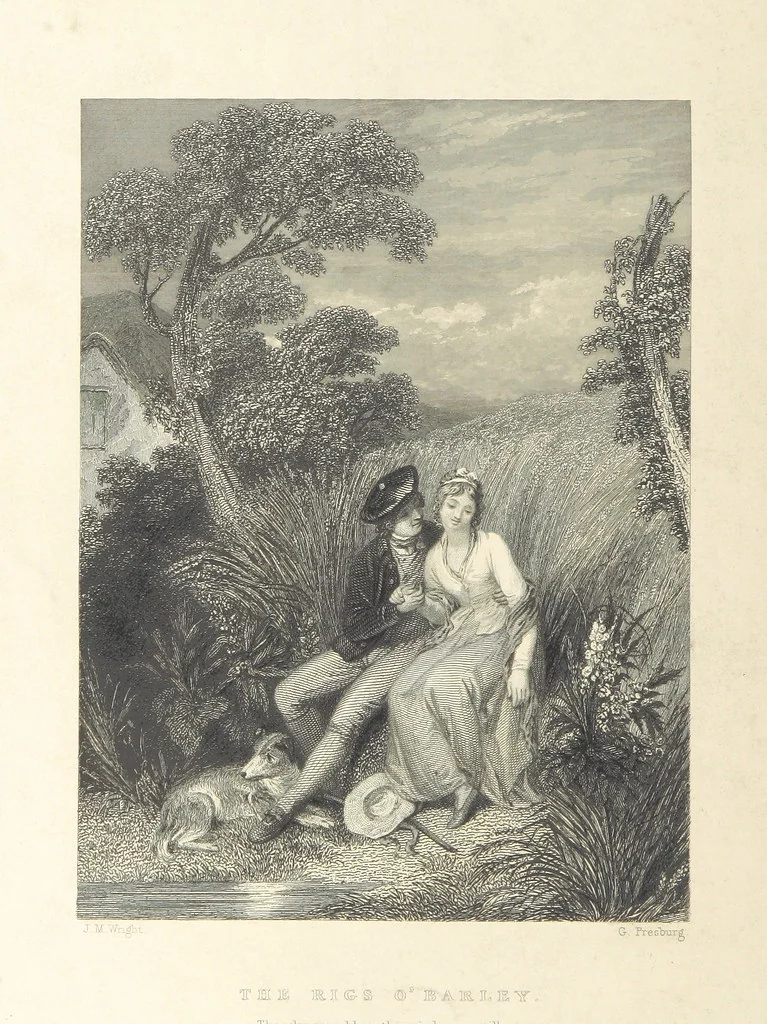 An illustration from The Poems, Letters, and Land of Robert Burns: illustrated by W. H. Bartlett, T. Allom, and other artists. With a new memoir of the poet, and notices, critical and biographical, of his works, by Allan Cunningham, 1840, leaf 452