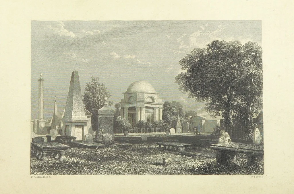 An illustration from The Works of Robert Burns; with Dr. Currie's memoir of the poet, and an essay on his genius and character, by Professor Wilson. Also numerous notes, annotations, and appendices. Embellished by eighty-one portraits and landscape illustrations, 1843, leaf 234