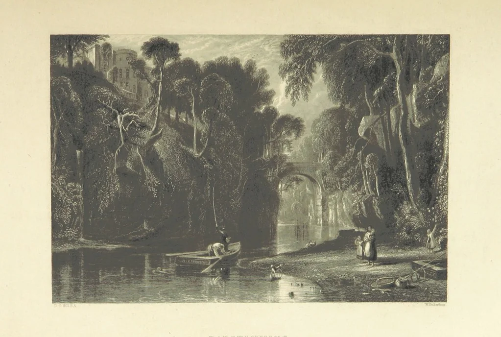 An illustration from The Works of Robert Burns; with Dr. Currie's memoir of the poet, and an essay on his genius and character, by Professor Wilson. Also numerous notes, annotations, and appendices. Embellished by eighty-one portraits and landscape illustrations, 1843, leaf 383