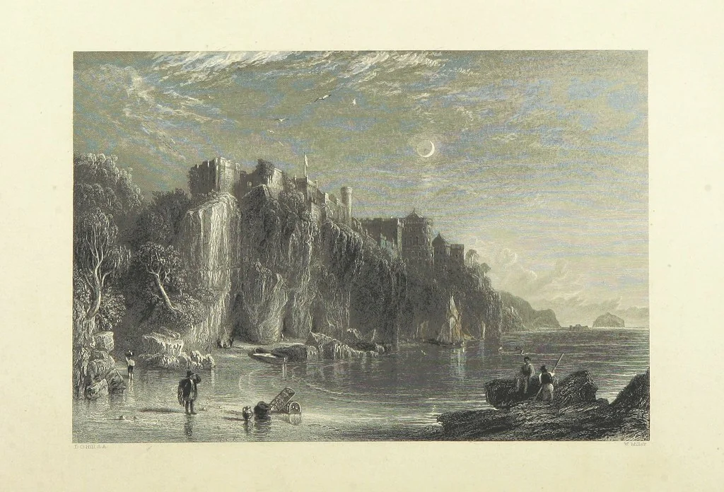An illustration from The Works of Robert Burns; with Dr. Currie's memoir of the poet, and an essay on his genius and character, by Professor Wilson. Also numerous notes, annotations, and appendices. Embellished by eighty-one portraits and landscape illustrations, 1843, leaf 390