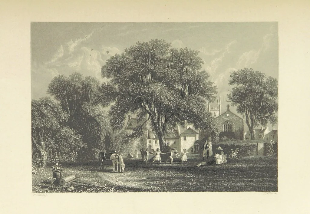 An illustration from The Works of Robert Burns; with Dr. Currie's memoir of the poet, and an essay on his genius and character, by Professor Wilson. Also numerous notes, annotations, and appendices. Embellished by eighty-one portraits and landscape illustrations, 1843, leaf 403