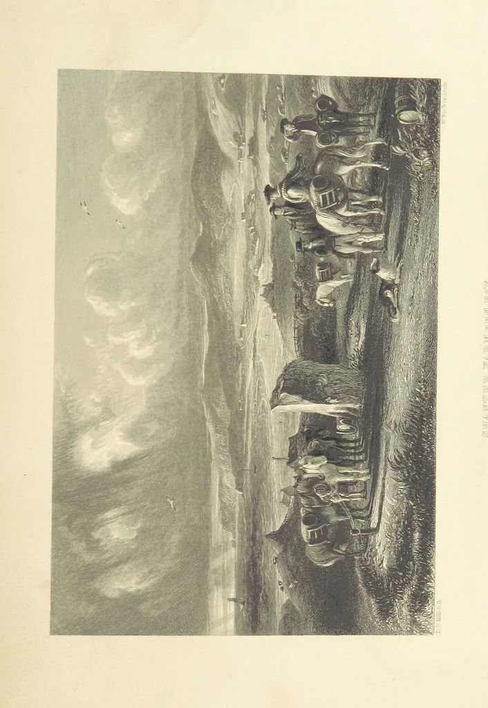 An illustration from The Works of Robert Burns; with Dr. Currie's memoir of the poet, and an essay on his genius and character, by Professor Wilson. Also numerous notes, annotations, and appendices. Embellished by eighty-one portraits and landscape illustrations, 1843, leaf 489