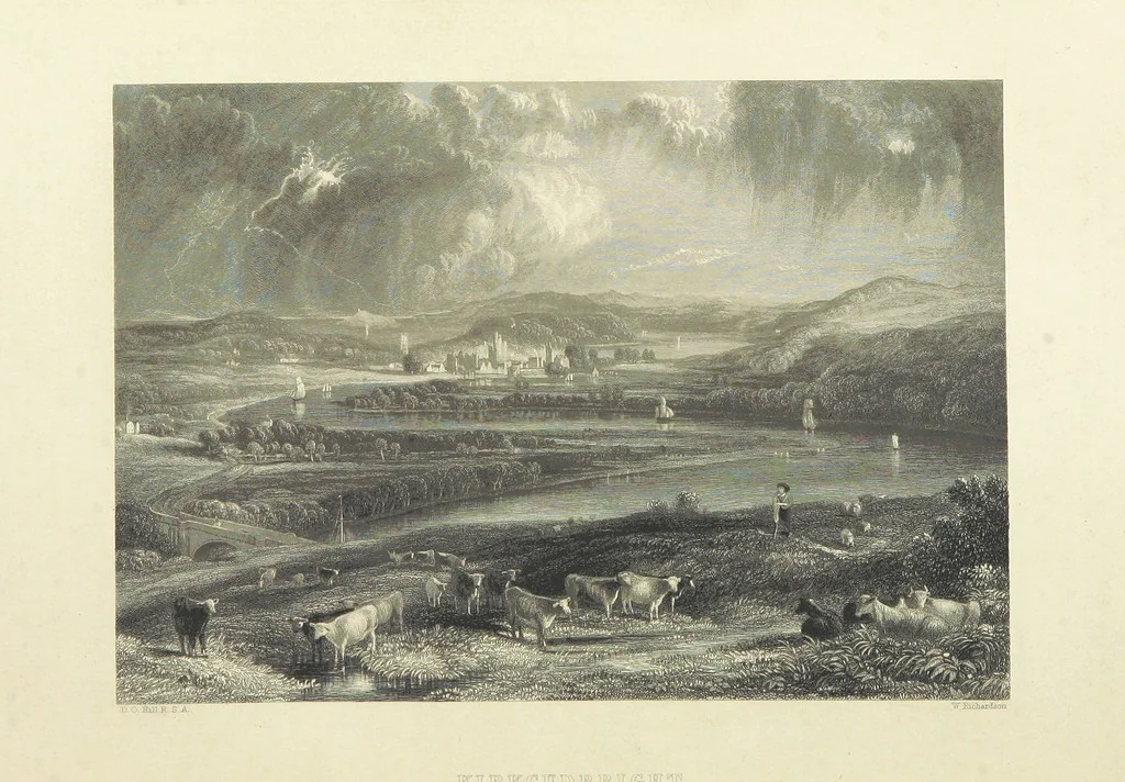 An illustration from The Works of Robert Burns; with Dr. Currie's memoir of the poet, and an essay on his genius and character, by Professor Wilson. Also numerous notes, annotations, and appendices. Embellished by eighty-one portraits and landscape illustrations, 1843, leaf 510