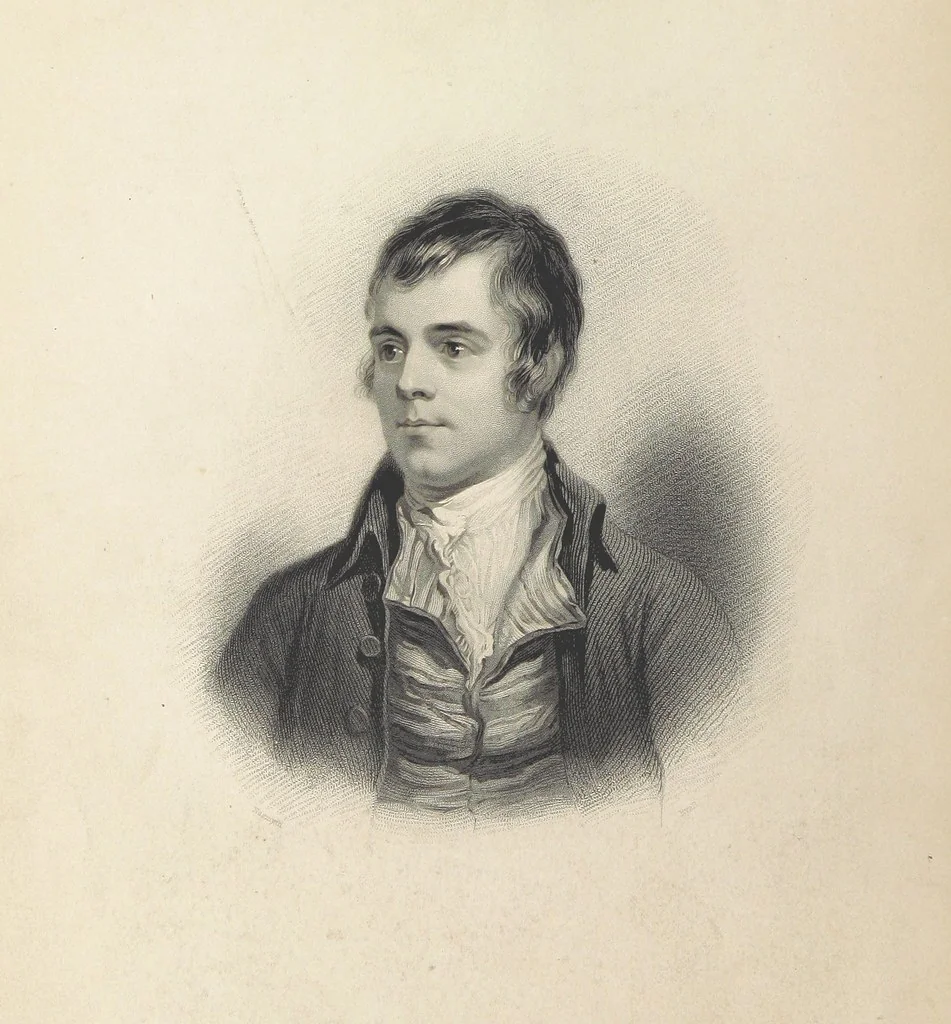 An illustration from The Works of Robert Burns; with Dr. Currie's memoir of the poet, and an essay on his genius and character, by Professor Wilson. Also numerous notes, annotations, and appendices. Embellished by eighty-one portraits and landscape illustrations, 1843, leaf 8
