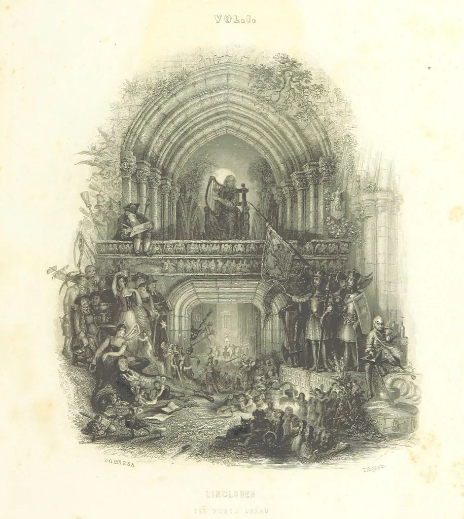 An illustration from The Works of Robert Burns; with a complete life of the poet [by James Currie], and an essay on his genius and character, by Professor Wilson, etc. [With plates, including portraits, 1855, leaf 11