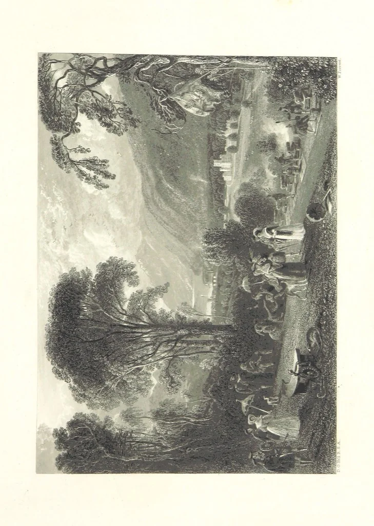 An illustration from The Works of Robert Burns; with a complete life of the poet [by James Currie], and an essay on his genius and character, by Professor Wilson, etc. [With plates, including portraits, 1855, leaf 443