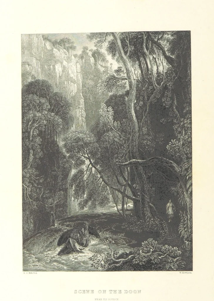 An illustration from The Works of Robert Burns; with a complete life of the poet [by James Currie], and an essay on his genius and character, by Professor Wilson, etc. [With plates, including portraits, 1855, leaf 100
