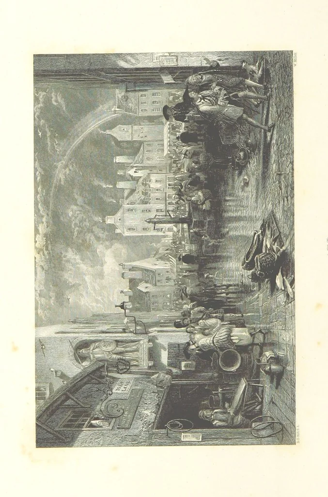 An illustration from The Works of Robert Burns; with a complete life of the poet [by James Currie], and an essay on his genius and character, by Professor Wilson, etc. [With plates, including portraits, 1855, leaf 34