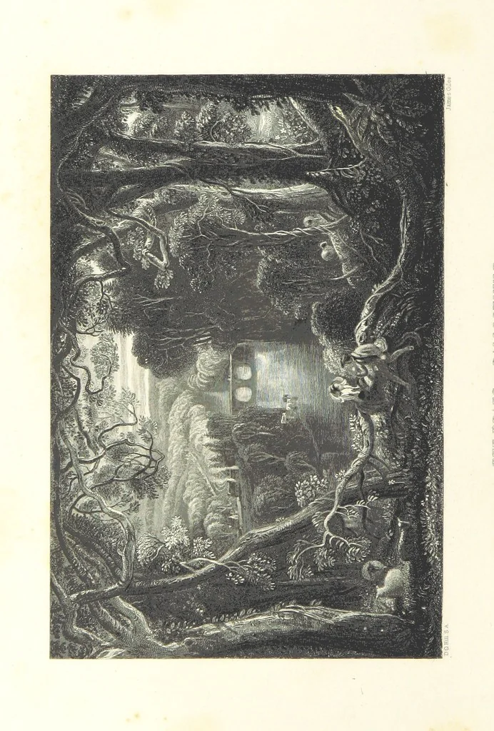 An illustration from The Works of Robert Burns; with a complete life of the poet [by James Currie], and an essay on his genius and character, by Professor Wilson, etc. [With plates, including portraits, 1855, leaf 52