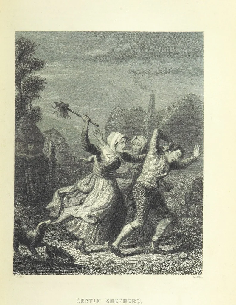 An illustration from Burns. [Poems, letters and journals. With plates, including a portrait, 1879, leaf 103