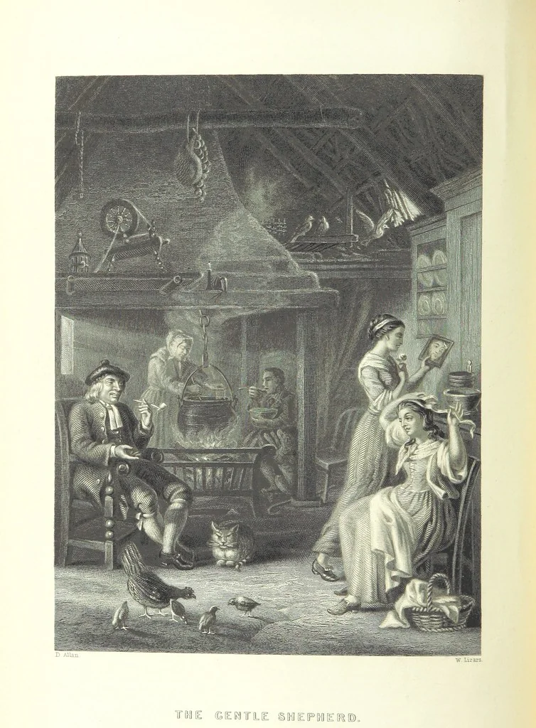 An illustration from Burns. [Poems, letters and journals. With plates, including a portrait, 1879, leaf 110