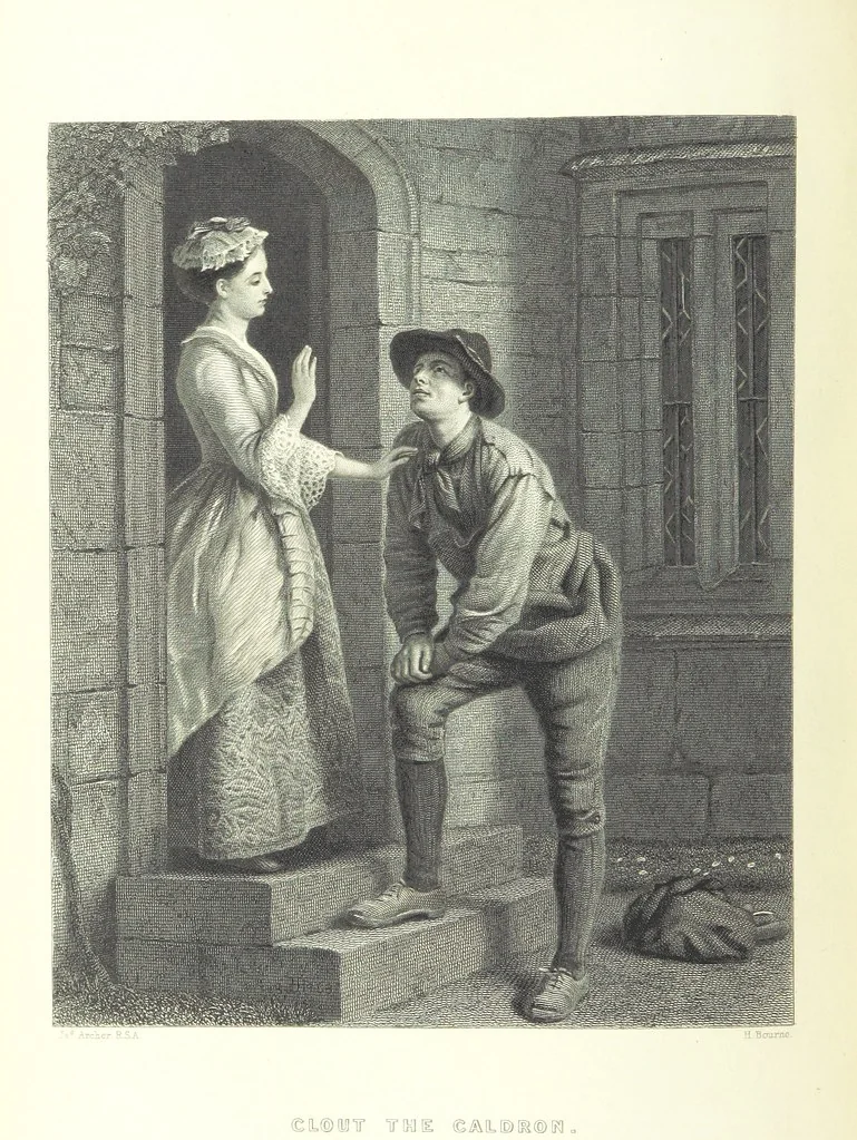 An illustration from Burns. [Poems, letters and journals. With plates, including a portrait, 1879, leaf 306