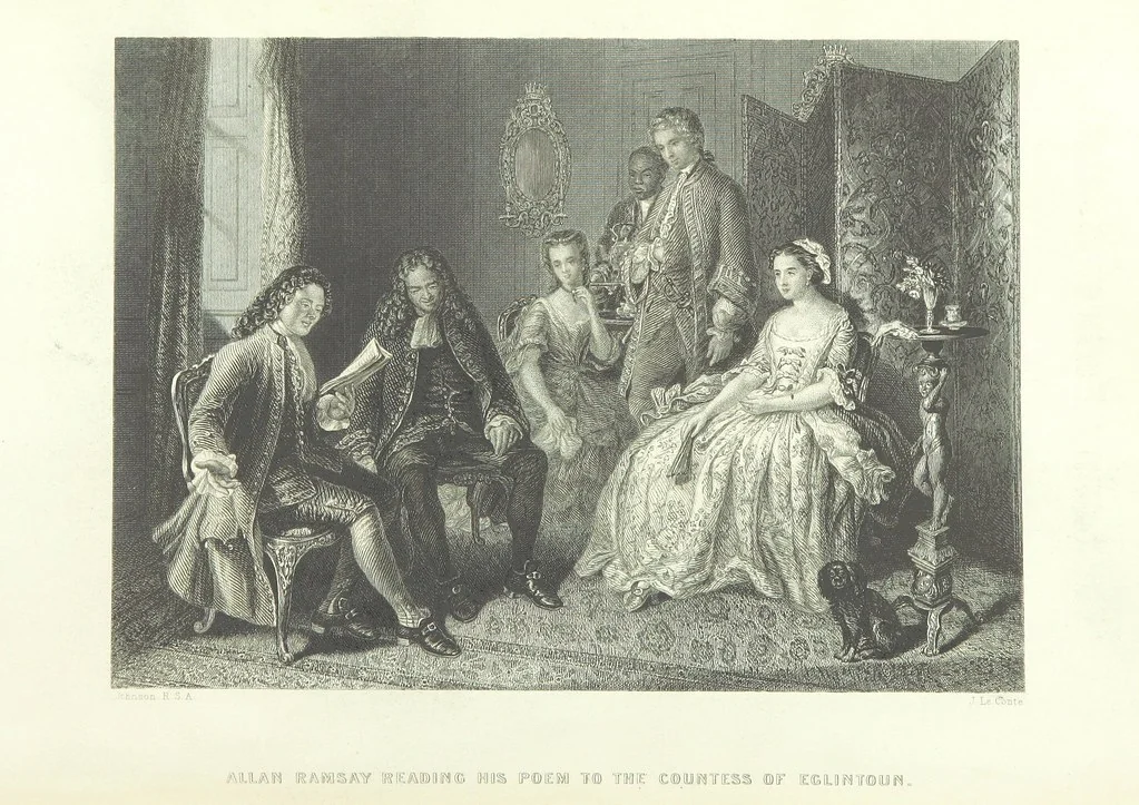 An illustration from Burns. [Poems, letters and journals. With plates, including a portrait, 1879, leaf 8