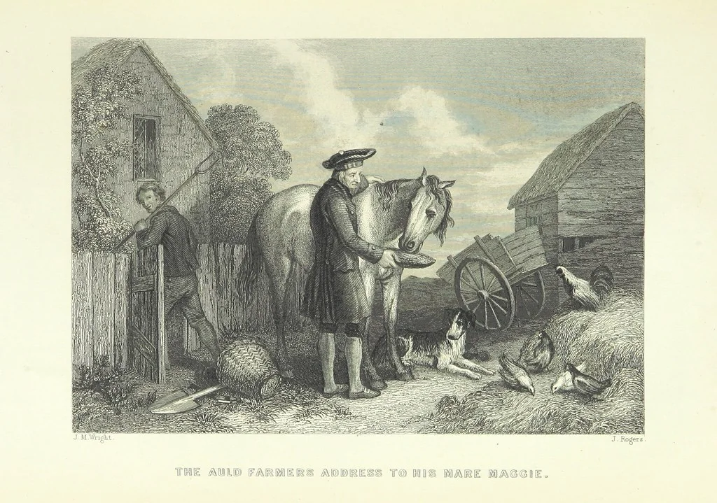 An illustration from Burns. [Poems, letters and journals. With plates, including a portrait, 1879, leaf 103