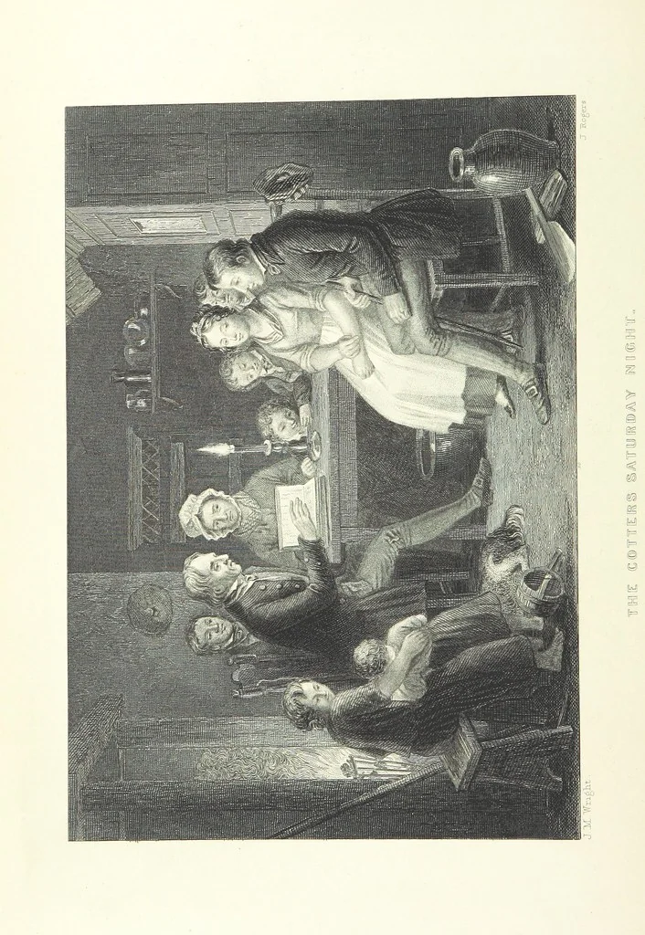 An illustration from Burns. [Poems, letters and journals. With plates, including a portrait, 1879, leaf 160