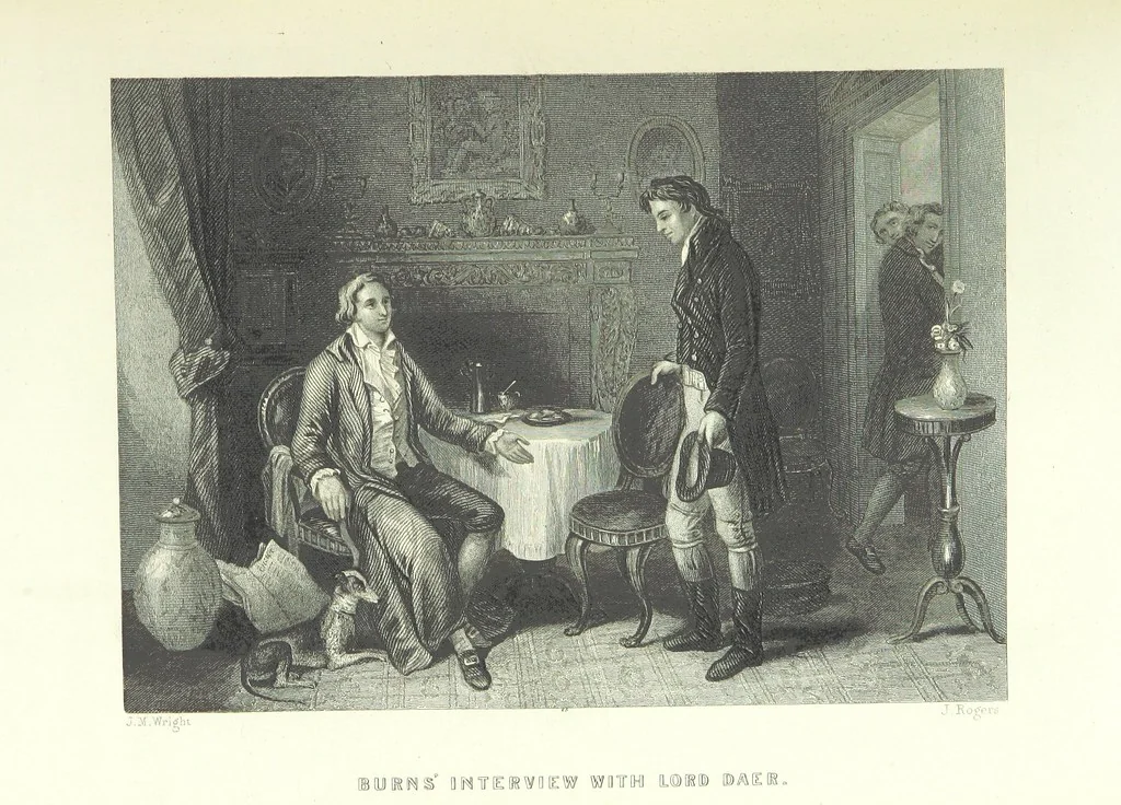 An illustration from Burns. [Poems, letters and journals. With plates, including a portrait, 1879, leaf 183