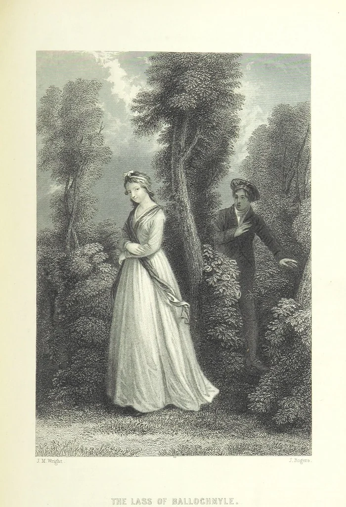 An illustration from Burns. [Poems, letters and journals. With plates, including a portrait, 1879, leaf 285