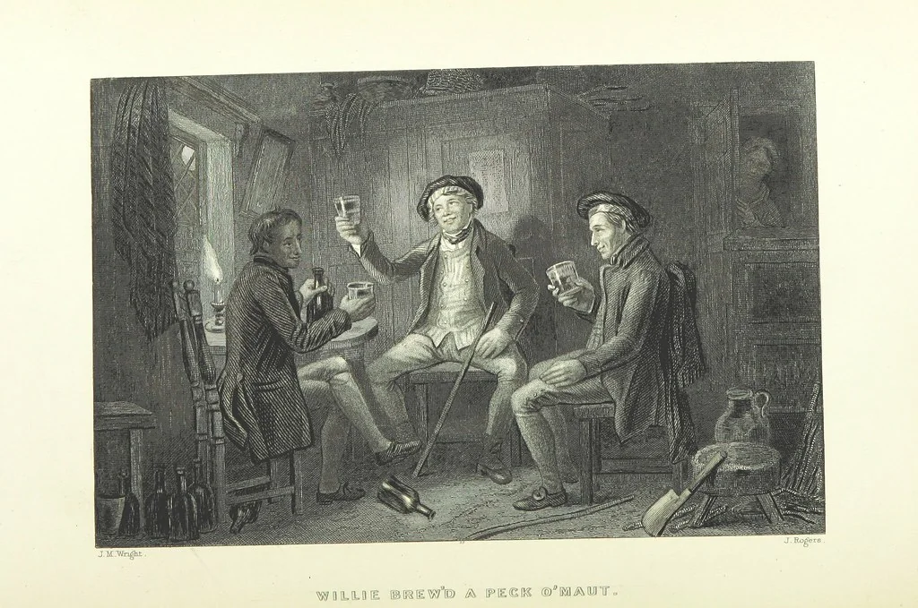An illustration from Burns. [Poems, letters and journals. With plates, including a portrait, 1879, leaf 308