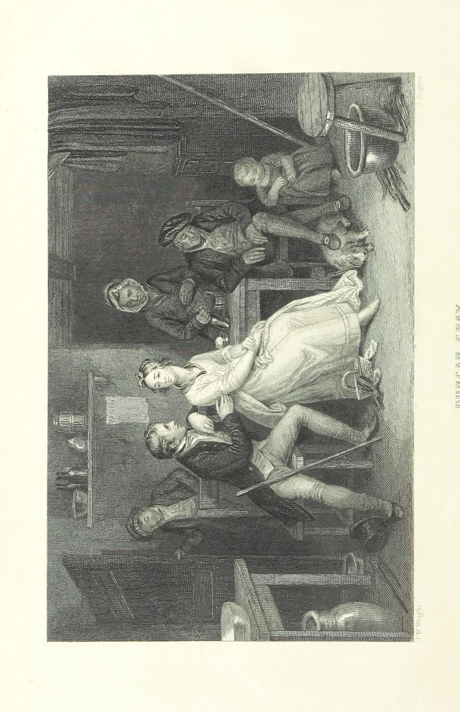 An illustration from Burns. [Poems, letters and journals. With plates, including a portrait, 1879, leaf 352