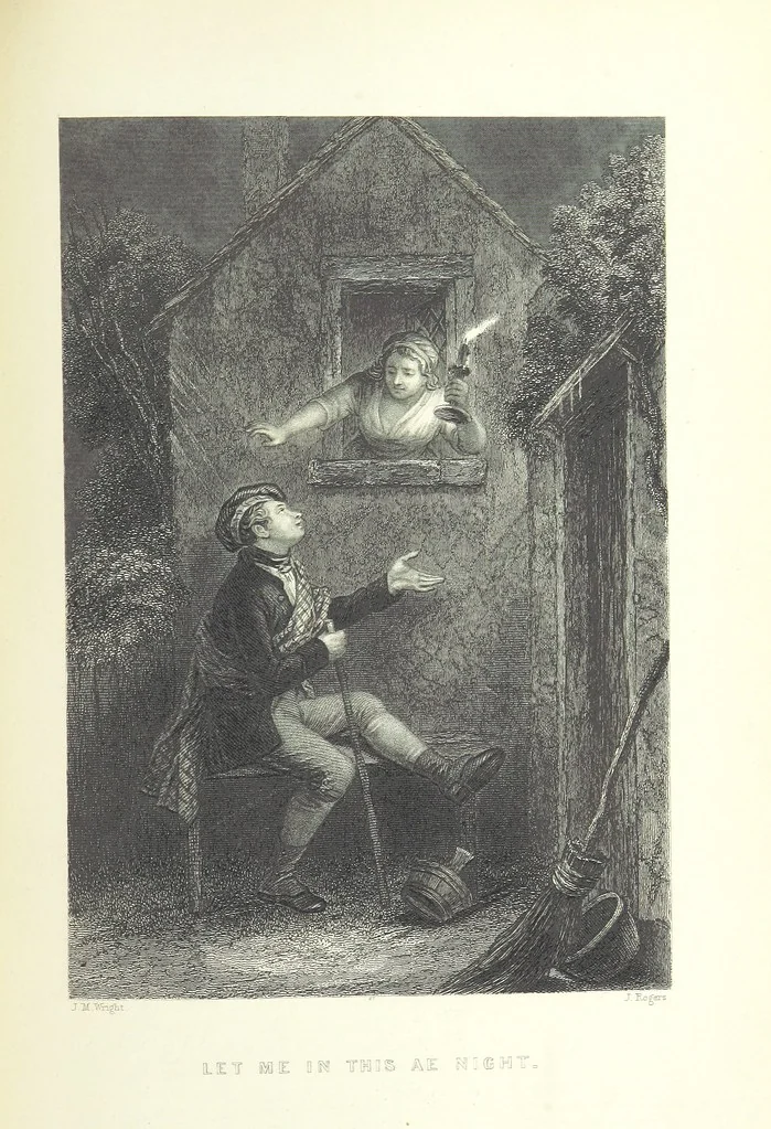 An illustration from Burns. [Poems, letters and journals. With plates, including a portrait, 1879, leaf 387