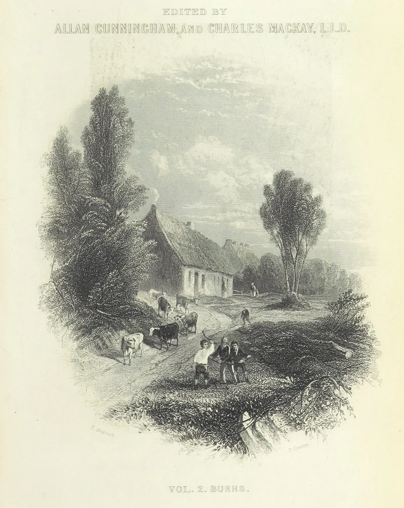 An illustration from Burns. [Poems, letters and journals. With plates, including a portrait, 1879, leaf 9
