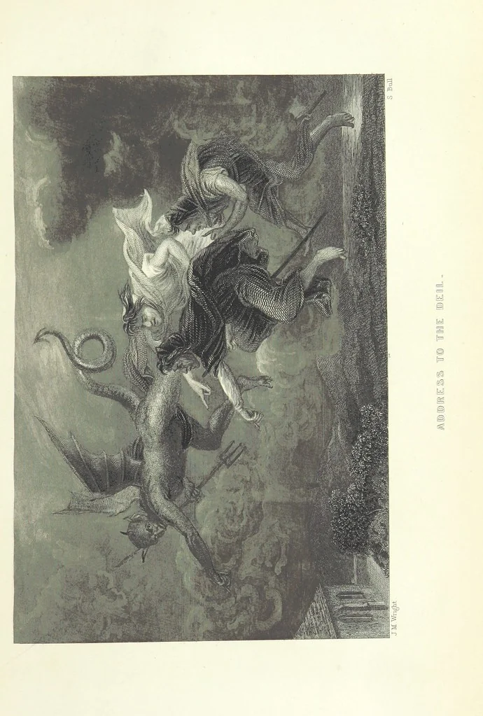 An illustration from Burns. [Poems, letters and journals. With plates, including a portrait, 1879, leaf 99
