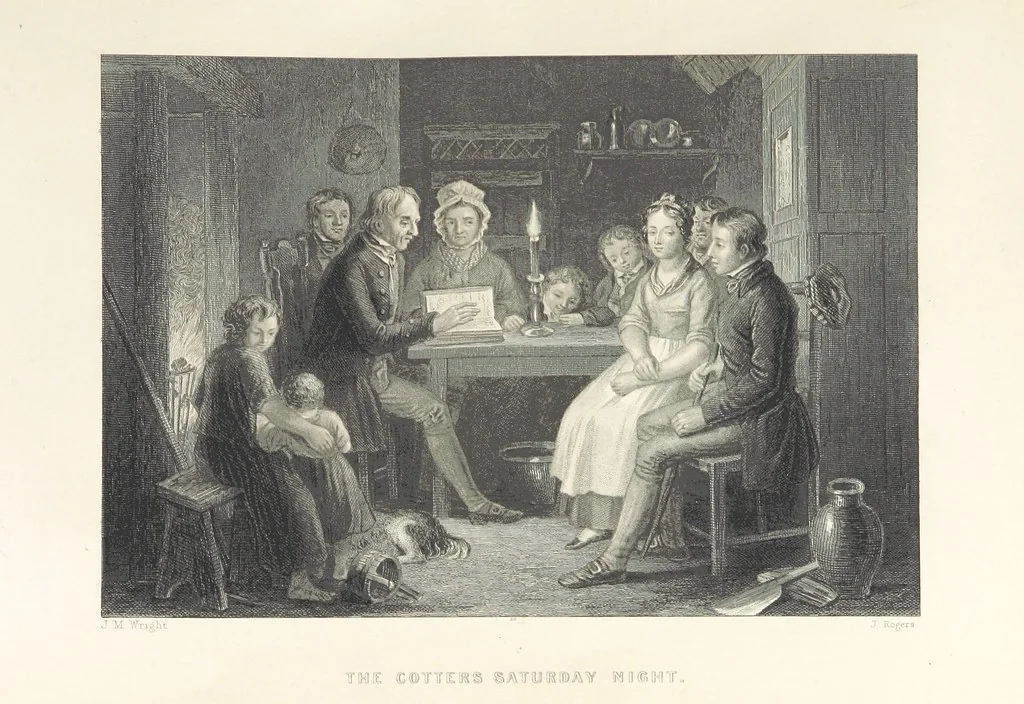 An illustration from The Complete Works of Robert Burns ... With a new life and notes critical and biographical by Allan Cunningham. With illustrations on steel, 1886, leaf 159