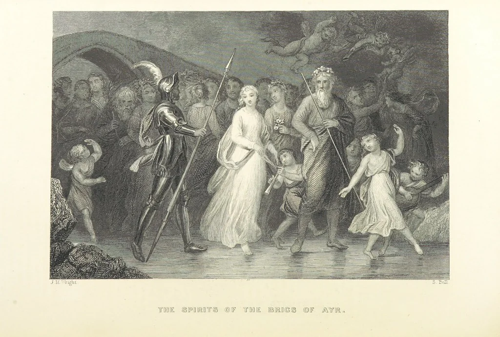 An illustration from The Complete Works of Robert Burns ... With a new life and notes critical and biographical by Allan Cunningham. With illustrations on steel, 1886, leaf 186
