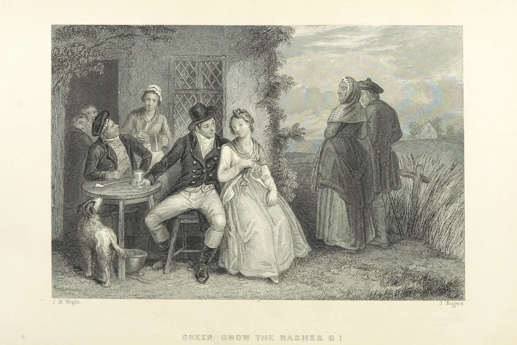 An illustration from The Complete Works of Robert Burns ... With a new life and notes critical and biographical by Allan Cunningham. With illustrations on steel, 1886, leaf 276