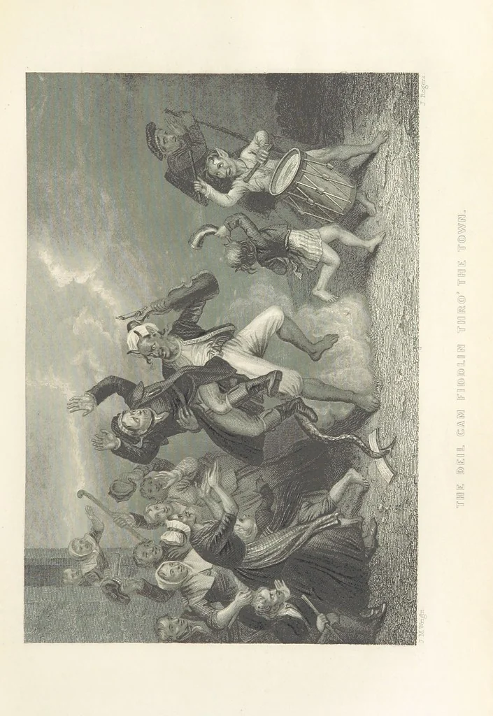 An illustration from The Complete Works of Robert Burns ... With a new life and notes critical and biographical by Allan Cunningham. With illustrations on steel, 1886, leaf 337