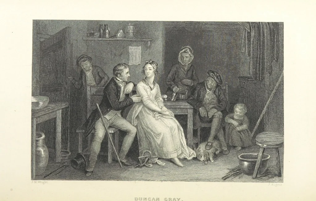 An illustration from The Complete Works of Robert Burns ... With a new life and notes critical and biographical by Allan Cunningham. With illustrations on steel, 1886, leaf 352